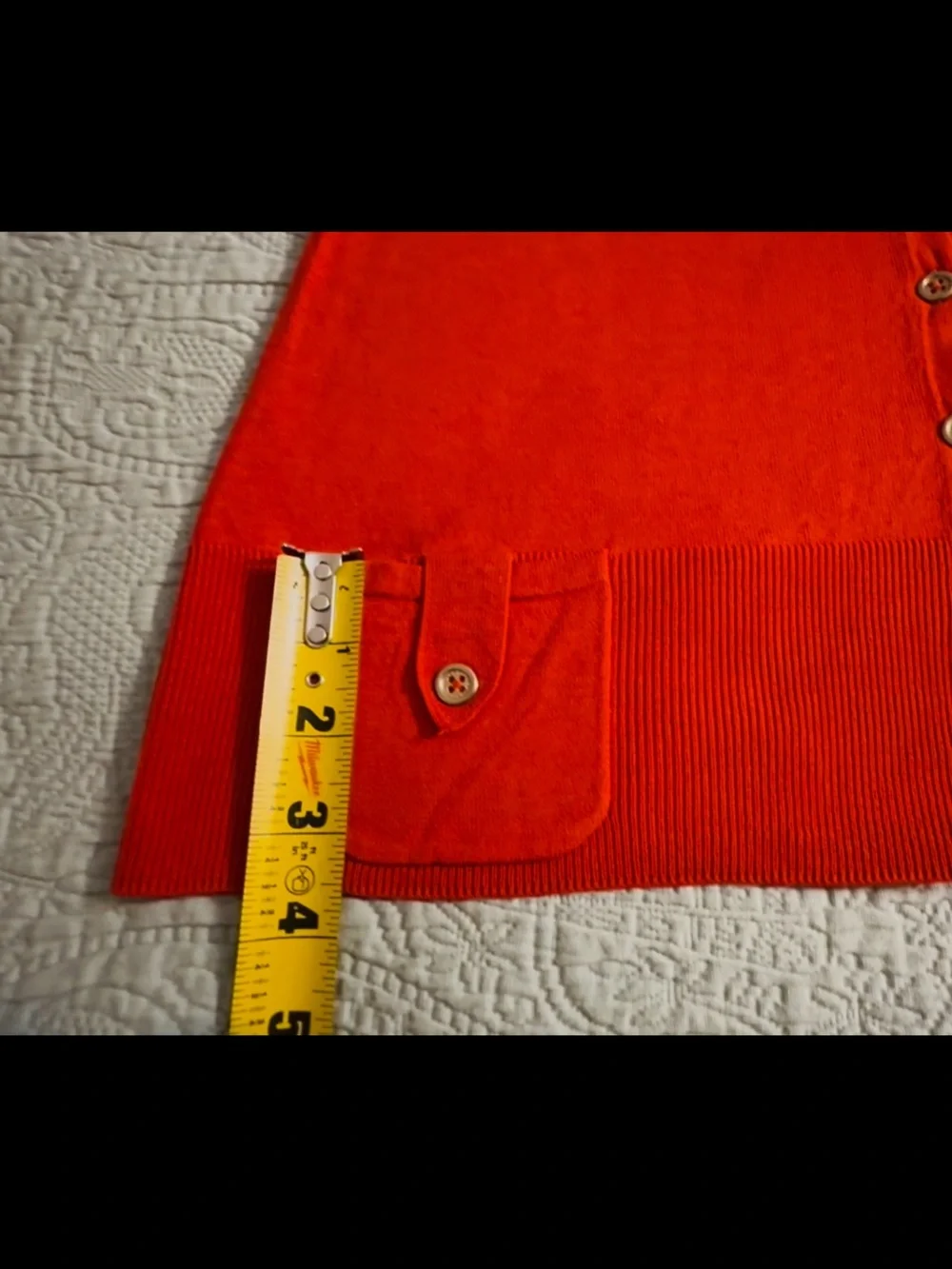 Burberry London light knit, v-neck cardigan, sz 42, gently used. - Picture 2 of 7